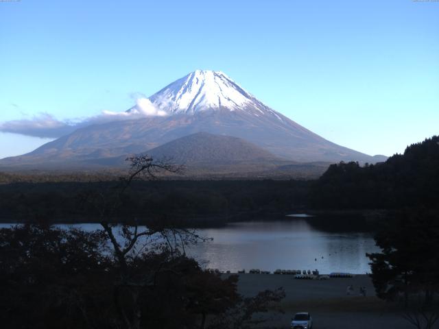 精進湖からの富士山