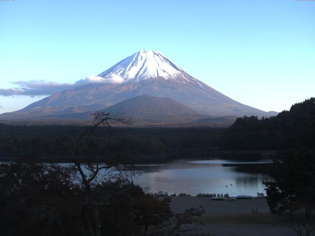 精進湖からの富士山