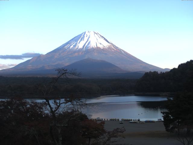 精進湖からの富士山