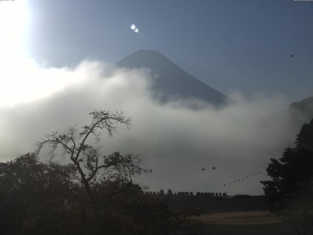 精進湖からの富士山