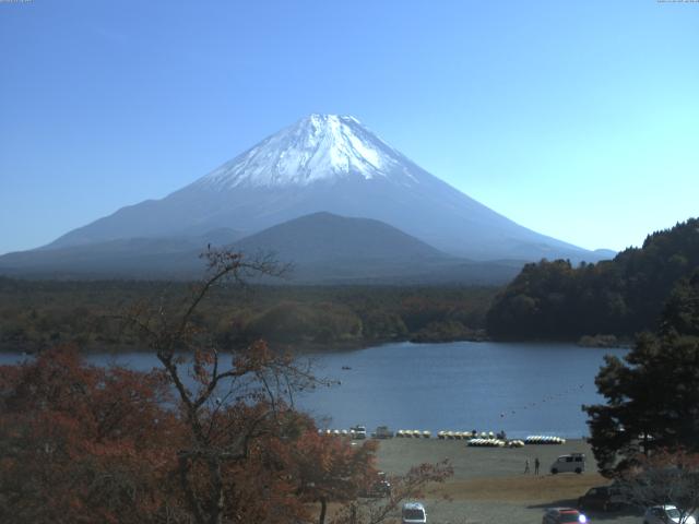 精進湖からの富士山