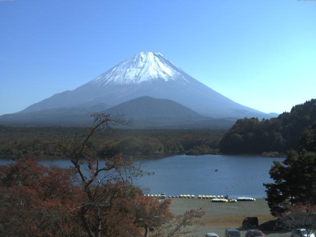 精進湖からの富士山