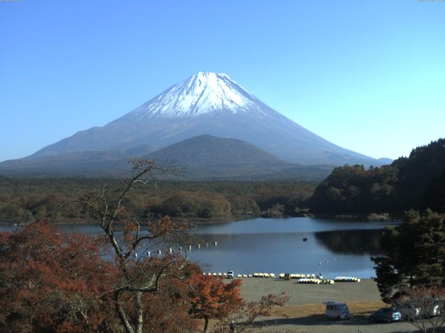 精進湖からの富士山