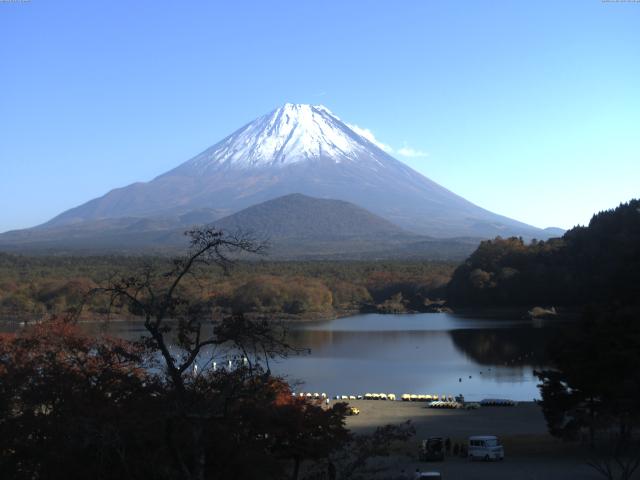 精進湖からの富士山