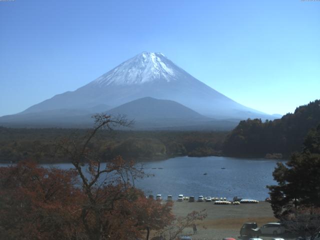 精進湖からの富士山