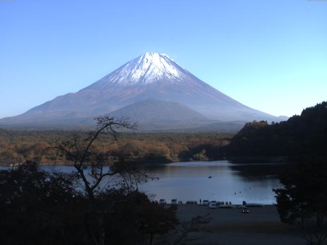 精進湖からの富士山