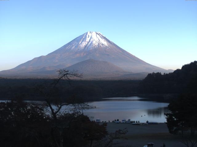 精進湖からの富士山