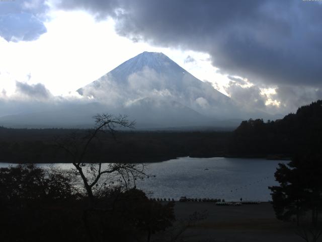 精進湖からの富士山