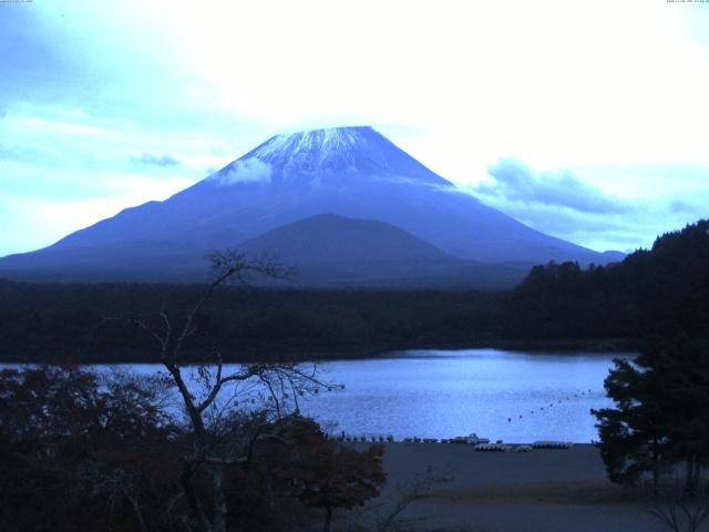 精進湖からの富士山