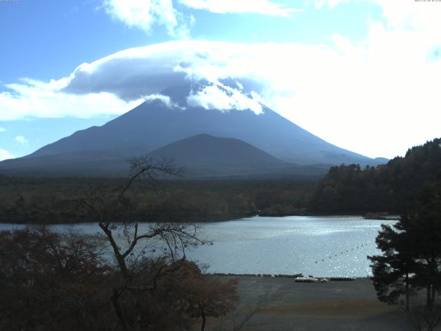 精進湖からの富士山