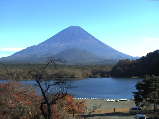 精進湖からの富士山