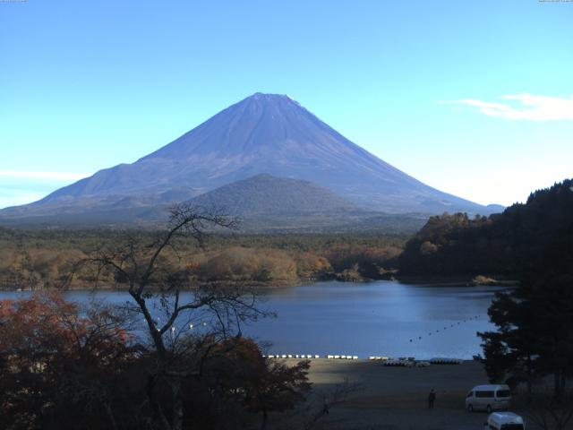 精進湖からの富士山