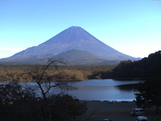 精進湖からの富士山