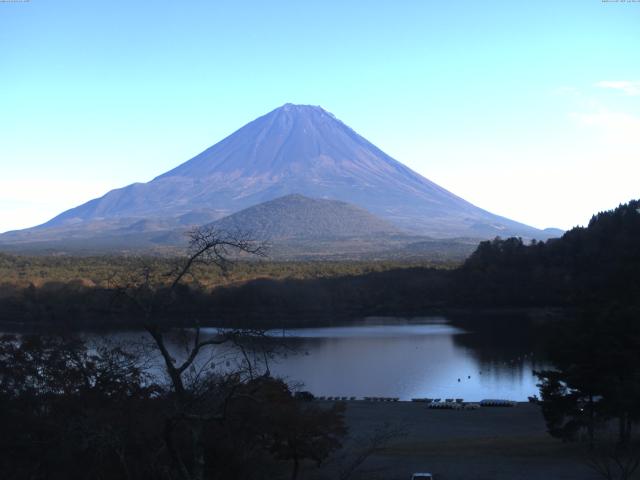 精進湖からの富士山