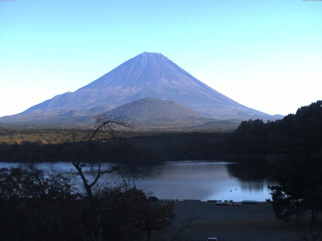 精進湖からの富士山