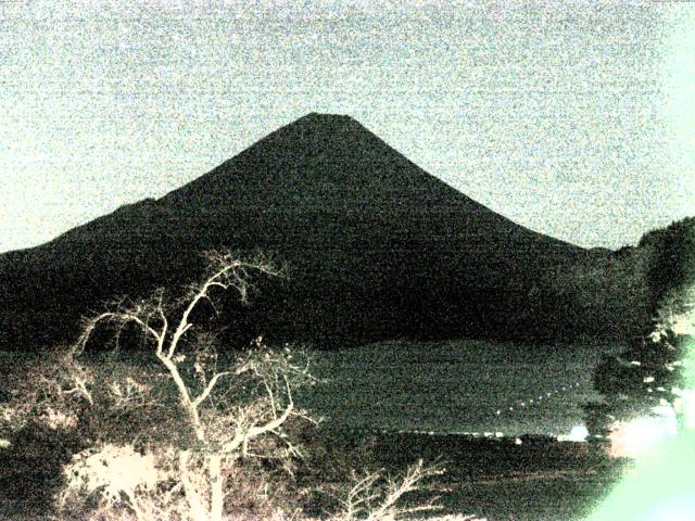 精進湖からの富士山