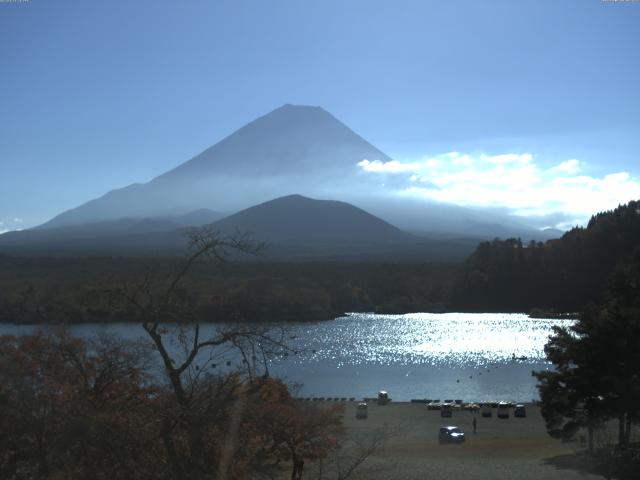 精進湖からの富士山