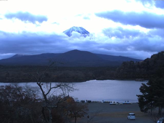 精進湖からの富士山