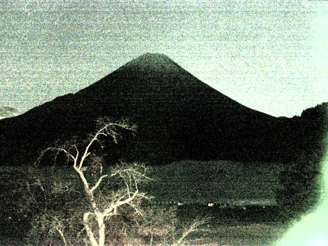 精進湖からの富士山