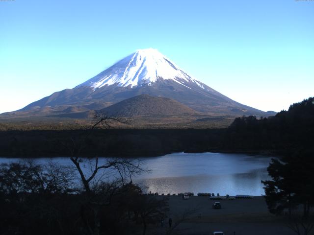 精進湖からの富士山