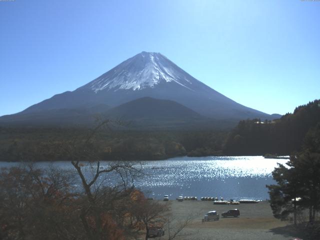 精進湖からの富士山