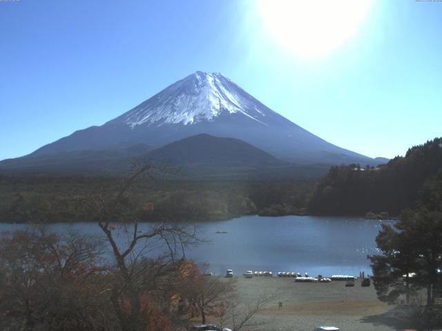 精進湖からの富士山