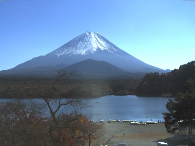 精進湖からの富士山