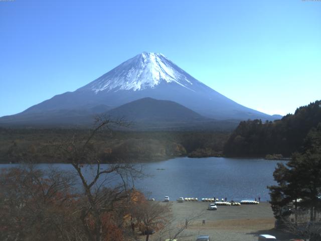 精進湖からの富士山