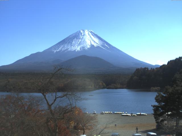 精進湖からの富士山