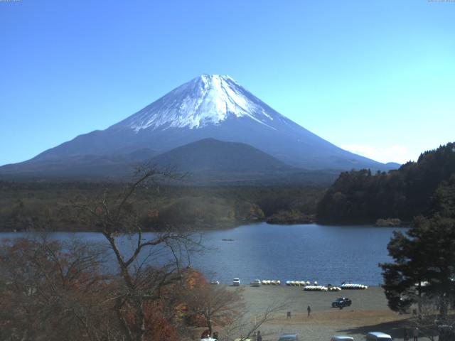 精進湖からの富士山