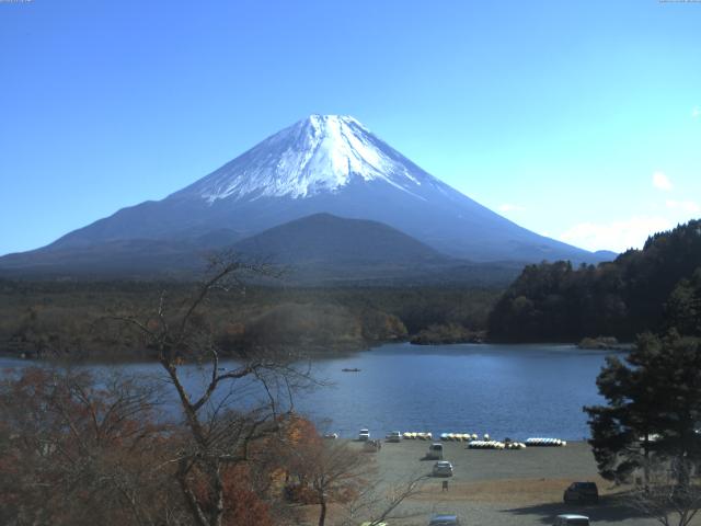 精進湖からの富士山