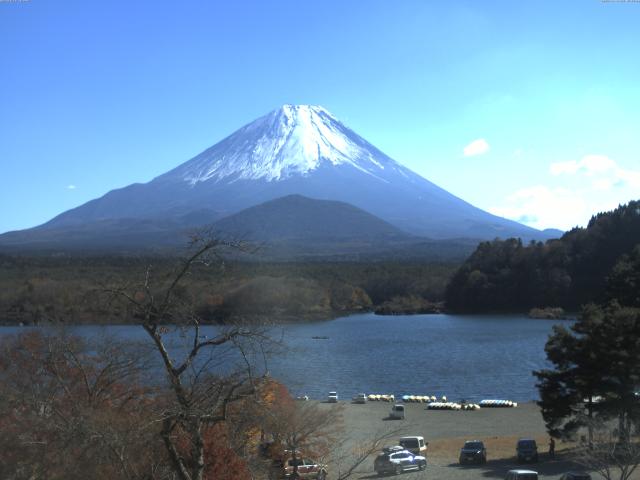 精進湖からの富士山