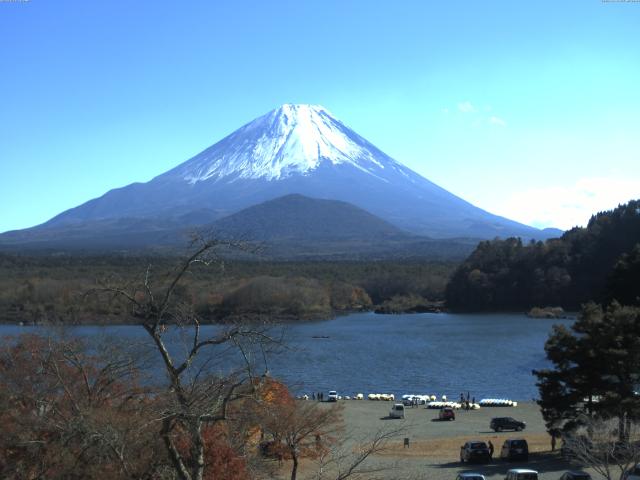 精進湖からの富士山