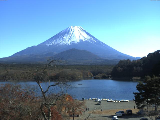 精進湖からの富士山