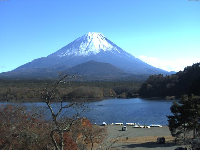 精進湖からの富士山