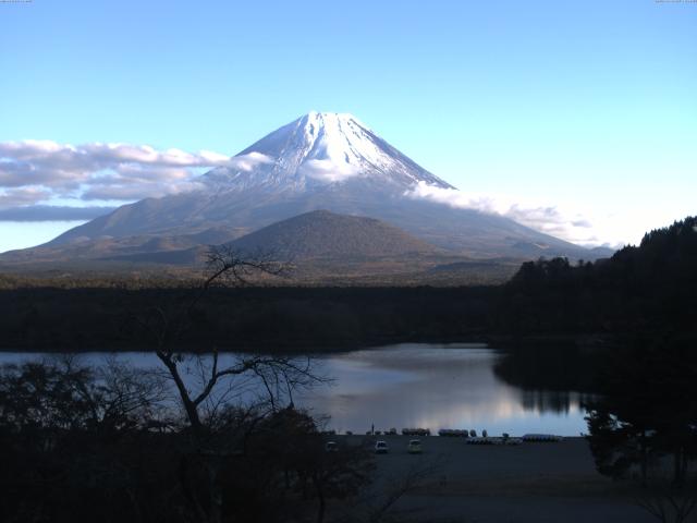 精進湖からの富士山