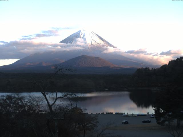 精進湖からの富士山