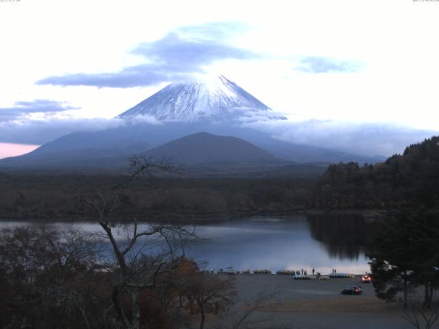 精進湖からの富士山