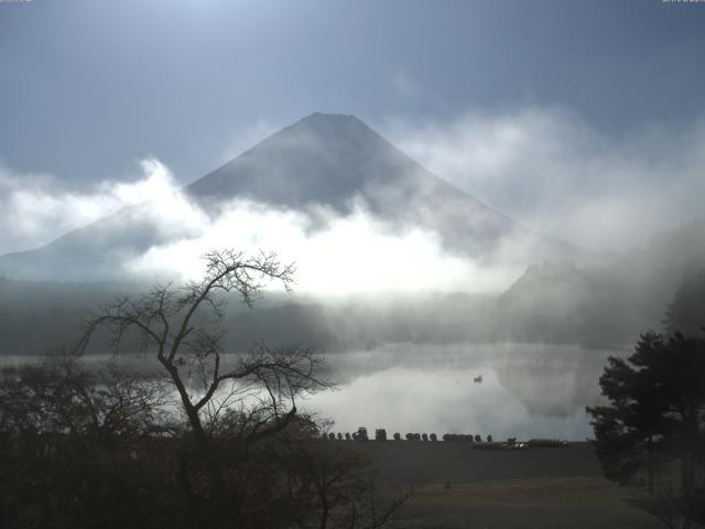 精進湖からの富士山