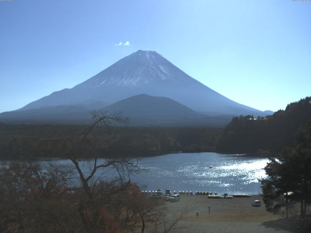 精進湖からの富士山