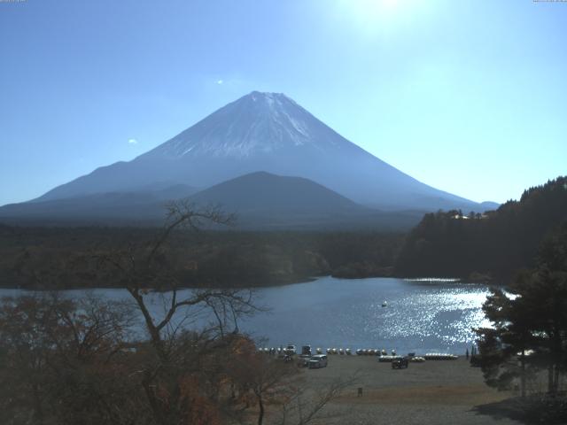 精進湖からの富士山