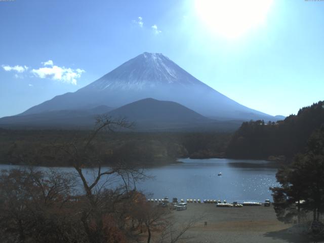 精進湖からの富士山