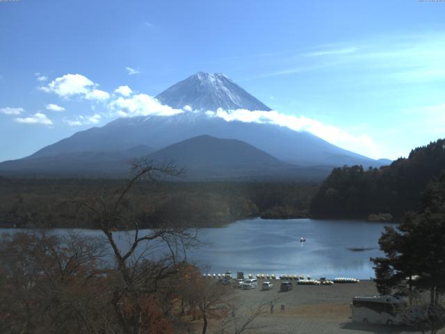 精進湖からの富士山