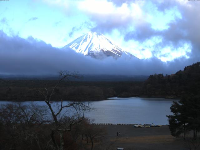 精進湖からの富士山