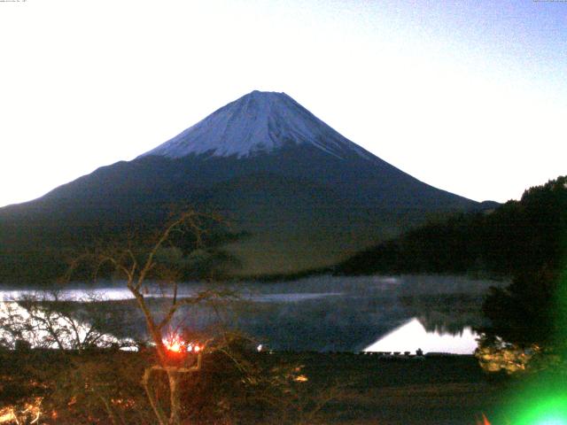 精進湖からの富士山