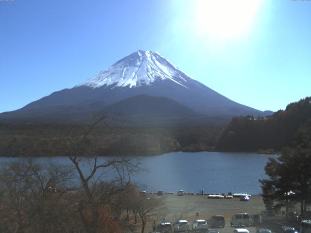 精進湖からの富士山