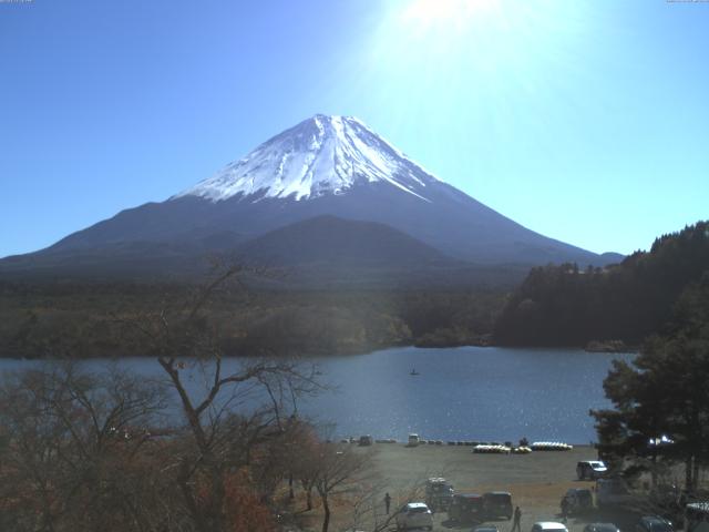 精進湖からの富士山