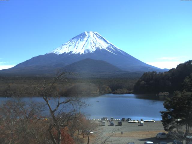 精進湖からの富士山