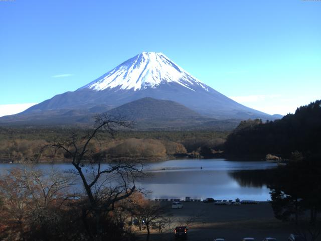 精進湖からの富士山