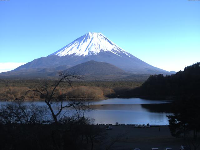 精進湖からの富士山